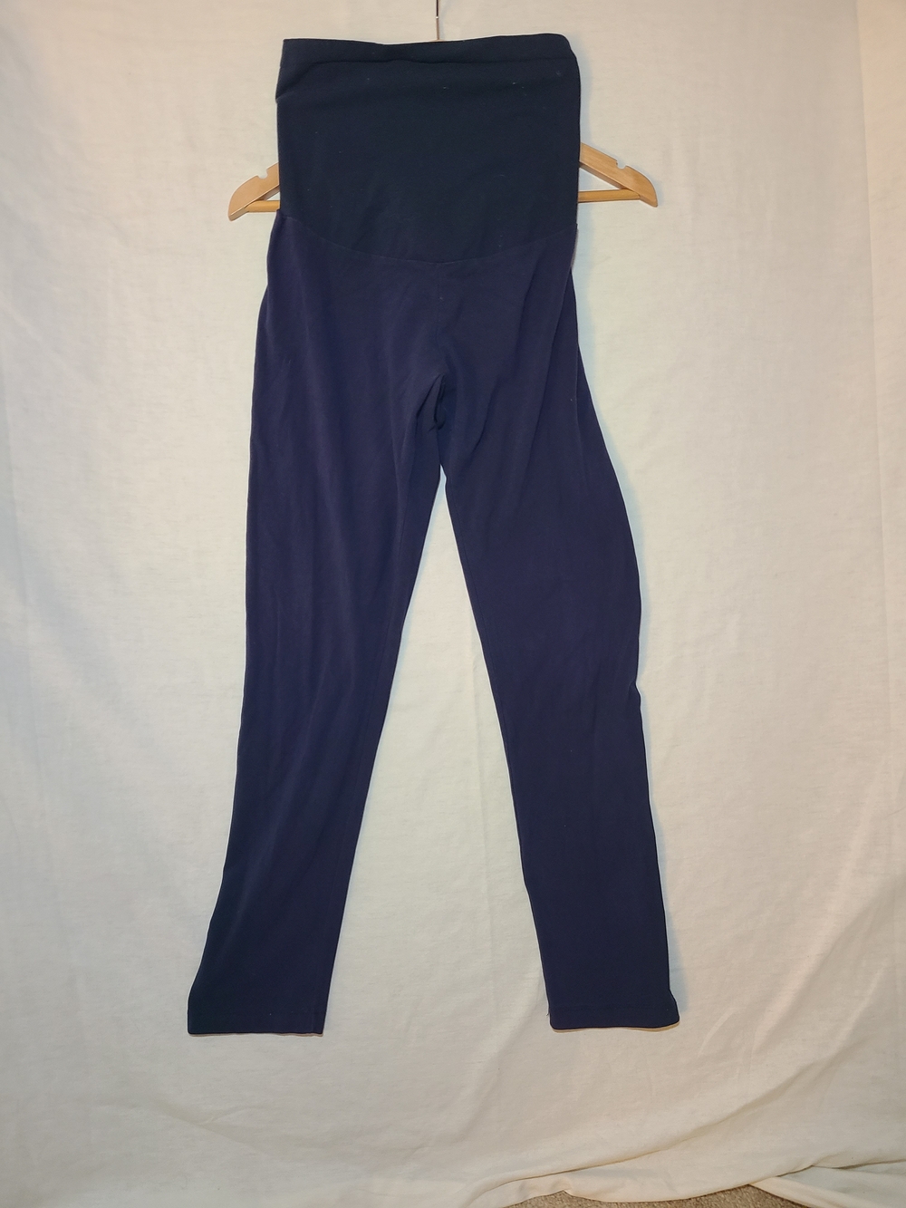 Motherhood Maternity Navy Blue Fold-Over Waist Maternity Leggings
